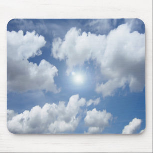 Blue Heaven Clouds + your ideas Mouse Mat
