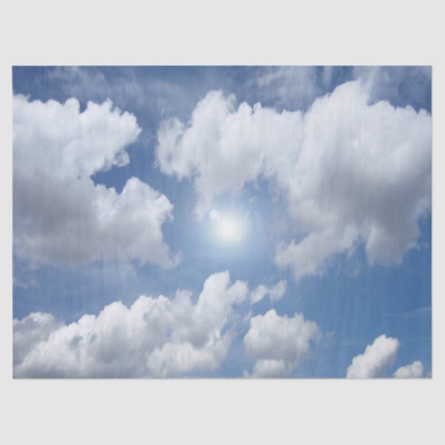 Blue Heaven Clouds + your ideas Tissue Paper (Front)