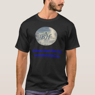Blue Heaven Dark-Colour Mens' T-Logo And Blue Text T-Shirt