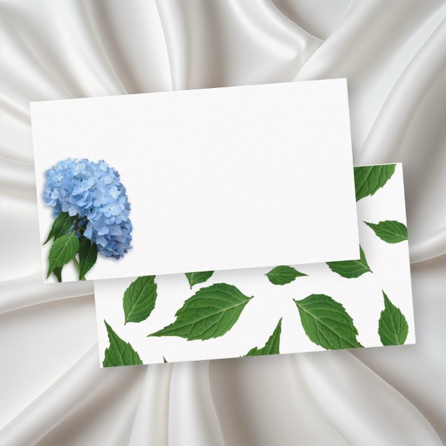 Blue Heaven Floral Blank Escort Cards (Creator Uploaded)