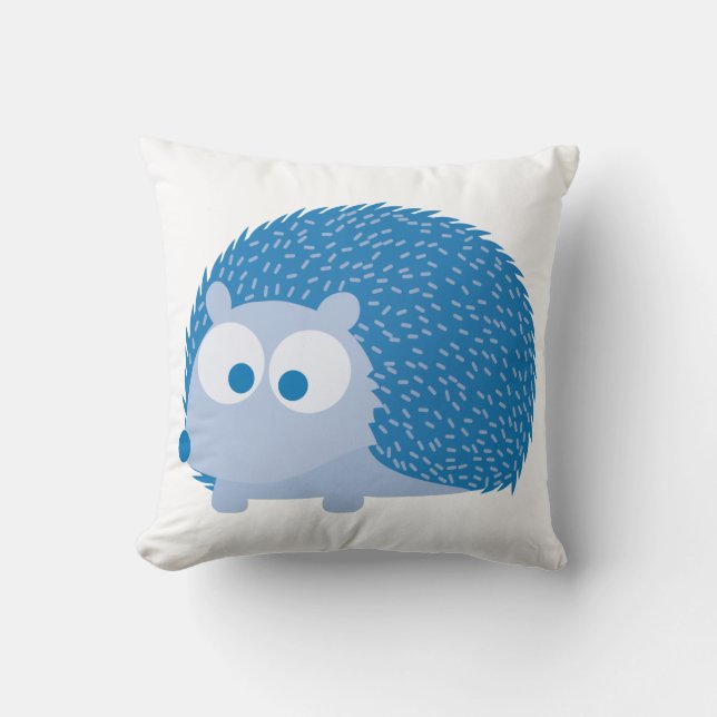 Blue Hedgehog Cushion (Front)