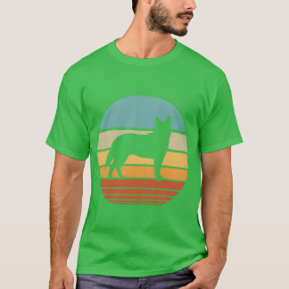 Blue Heeler Australian Cattle Dog 70S Sunset frien T-Shirt