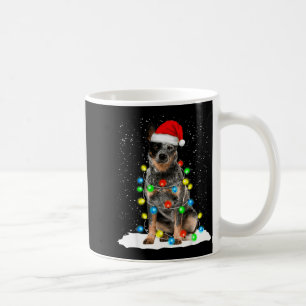 Blue Heeler Christmas Light Funny Gift For Dog Lov Coffee Mug