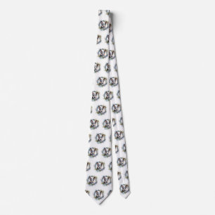 Blue Heeler Christmas Wreath Festive Pup Tie