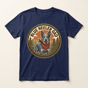 Blue Heeler Dad Tee   Cattle Dog Dad Gift