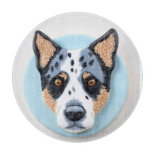 Blue Heeler Dog 3D Inspired Cutting Board