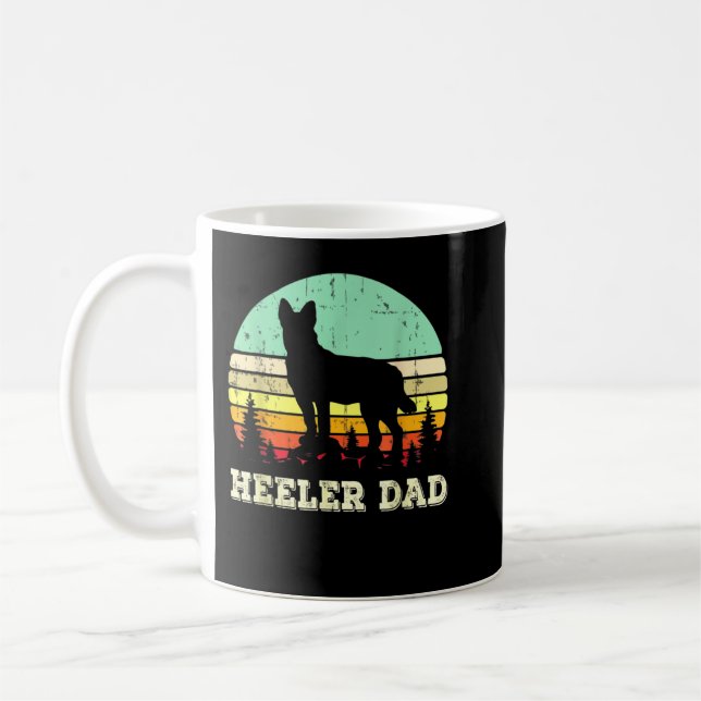 Blue Heeler Dog Dad Australian Cattle Dog Lovers F Coffee Mug (Left)
