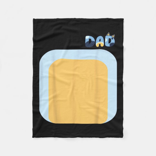 Blue Heeler Dog Dad Matching Family Costumes Diy H Fleece Blanket (Front)