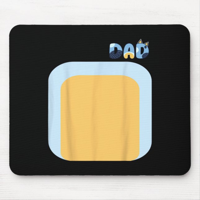 Blue Heeler Dog Dad Matching Family Costumes Diy H Mouse Mat (Front)