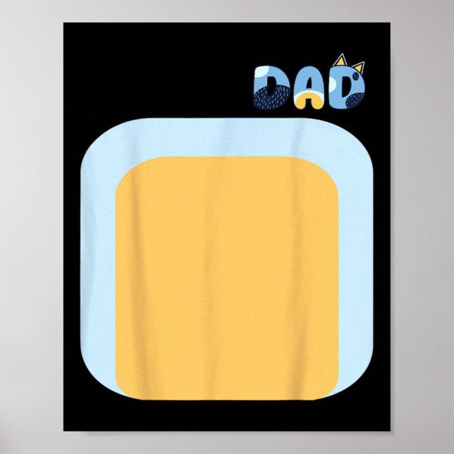 Blue Heeler Dog Dad Matching Family Costumes Diy H Poster (Front)