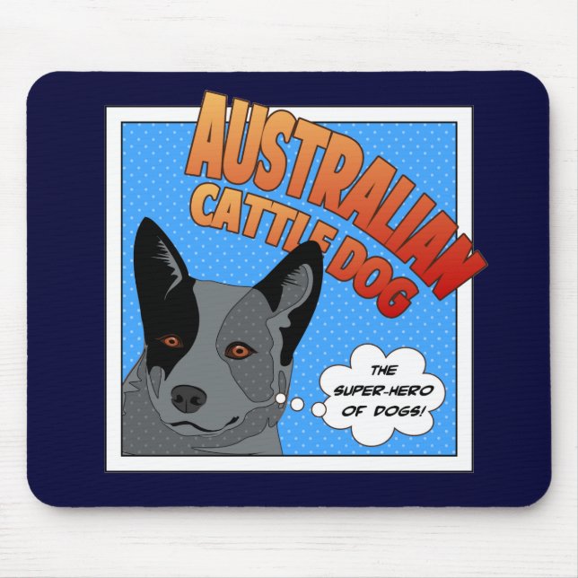 Blue Heeler Mouse Mat (Front)
