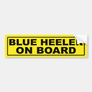Blue Heeler on Board Bumper Sticker