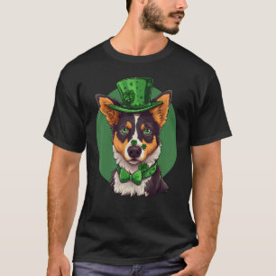 Blue Heeler shamrock St Patricks Day Australian Ca T-Shirt
