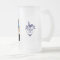 Blue Hen Beer Frosted Glass Mug