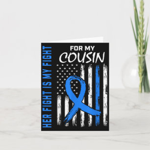 Blue Her Fight Is My Fight Diabetes Awareness Shir Card