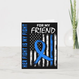 Blue Her Fight Is My Fight Diabetes Awareness Shir Card