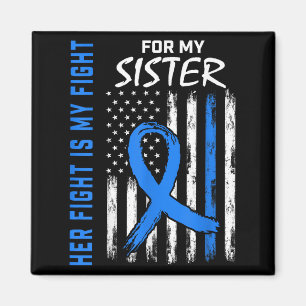 Blue Her Fight Is My Fight Diabetes Awareness Shir Magnet