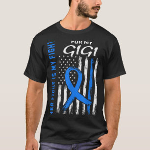 Blue Her Fight Is My Fight Diabetes Awareness Shir T-Shirt