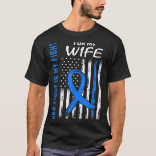 Blue Her Fight Is My Fight Diabetes Awareness Shir T-Shirt