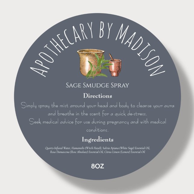 Blue | Herbal Product Ingredient Labels (Creator Uploaded)