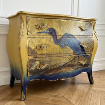 Blue Heron Art for Furniture Decoupage