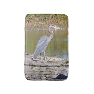 Blue Heron bathmat