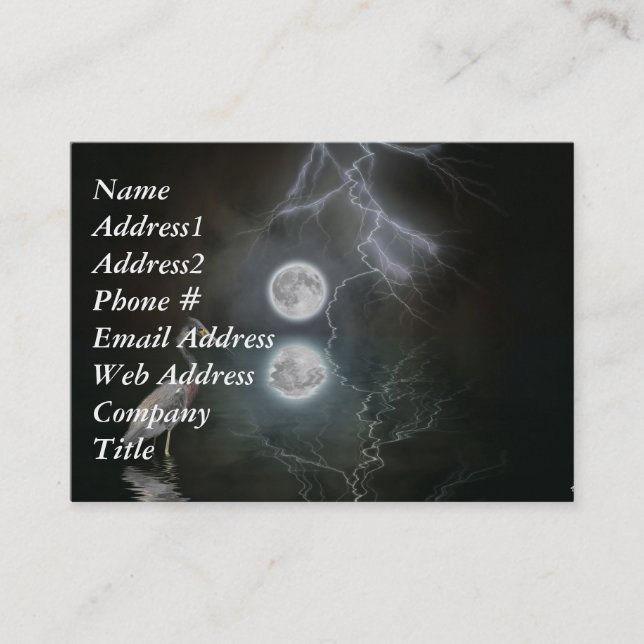 Blue Heron Busines Card (Front)