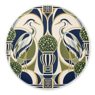 Blue Heron Cabinet Knob Nautical Drawer Pull