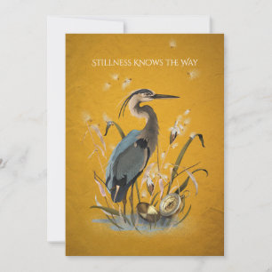 Blue Heron Customisable Card
