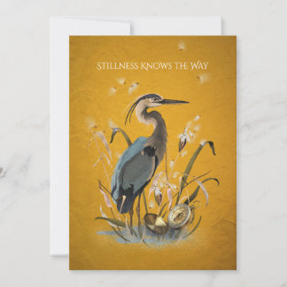 Blue Heron Customisable Card