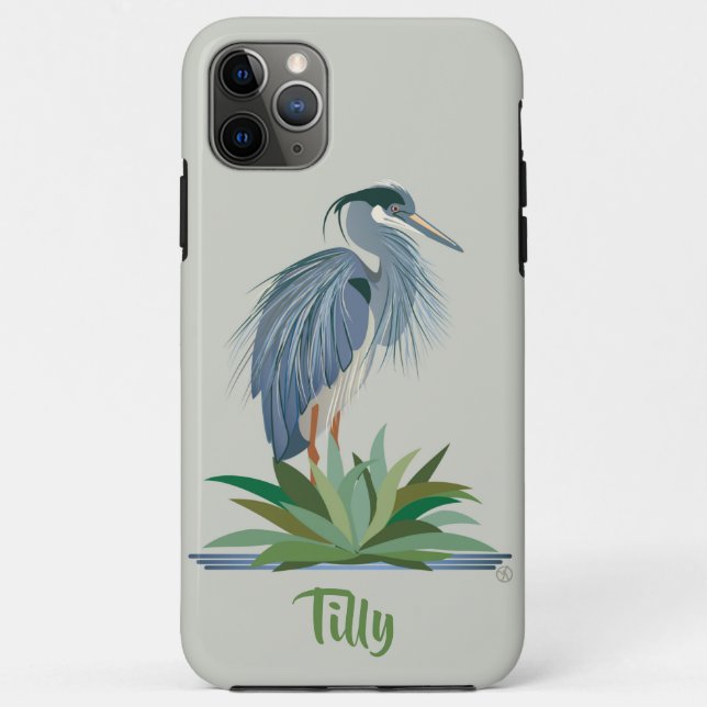 Blue Heron iPhone / iPad case (Back)