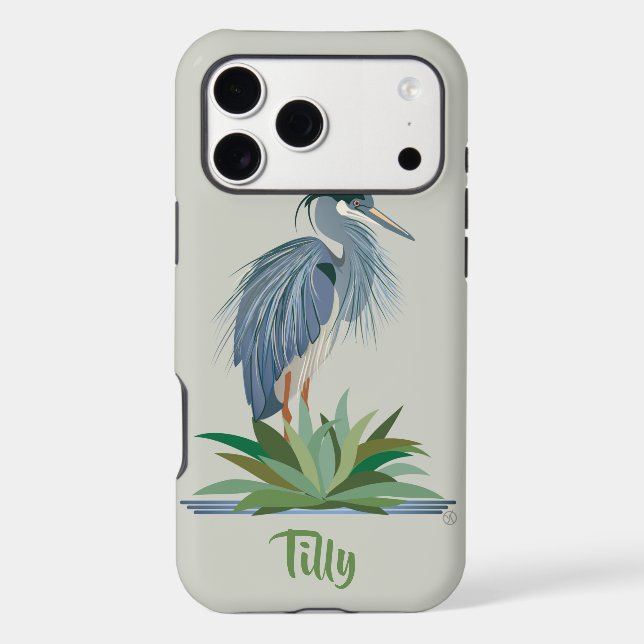 Blue Heron iPhone / iPad case (Back)