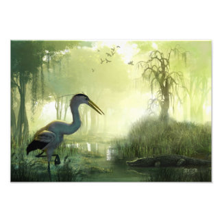 Blue Heron Morning Photo Print