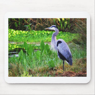 Blue Heron Mouse Mat