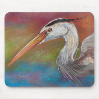 Blue Heron Mouse Pad