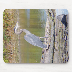 Blue Heron mousepad