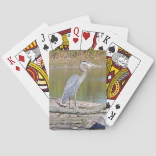 Blue Heron playing cards