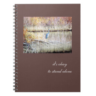 Blue Heron Standing Alone Journal