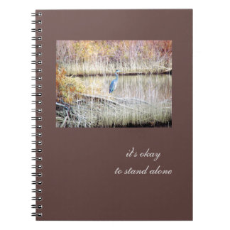 Blue Heron Standing Alone Journal