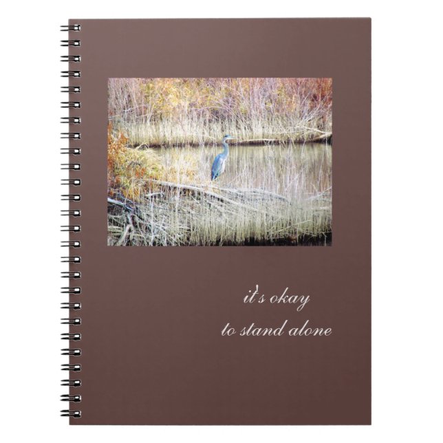 Blue Heron Standing Alone Journal (Front)