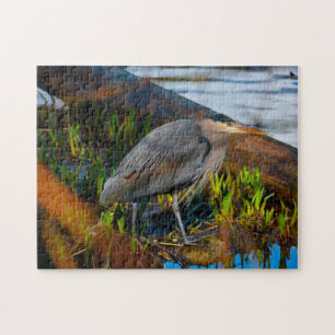 Blue Heron Stanley Park Vancouver. Jigsaw Puzzle