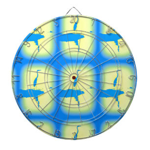 blue heron sunrise dartboard