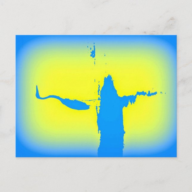 blue heron sunrise postcard (Front)