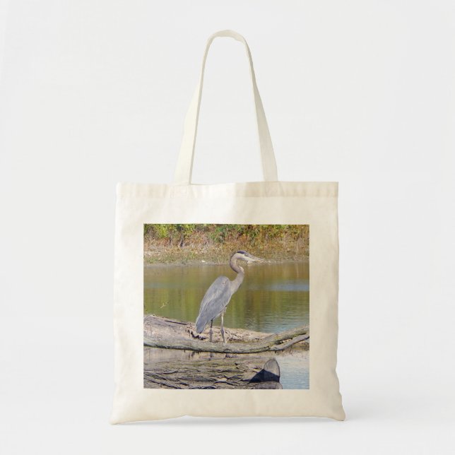 Blue Heron tote bag (Front)