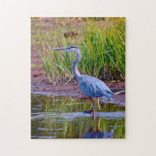 Blue Heron Yellowstone. Jigsaw Puzzle