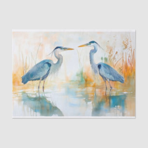 Blue Herons 5 Decoupage Paper