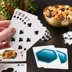 Blue Hexagon Playing Cards