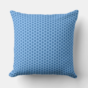 Blue Hexagon Shapes Star Case Cushion