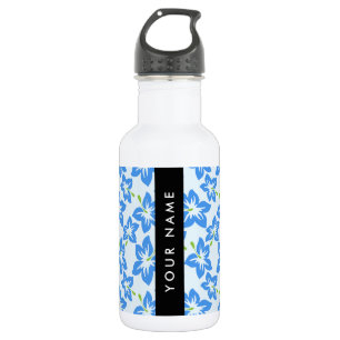 Blue Hibiscus, Blue Flowers, Your Name 532 Ml Water Bottle
