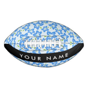 Blue Hibiscus, Blue Flowers, Your Name American Football